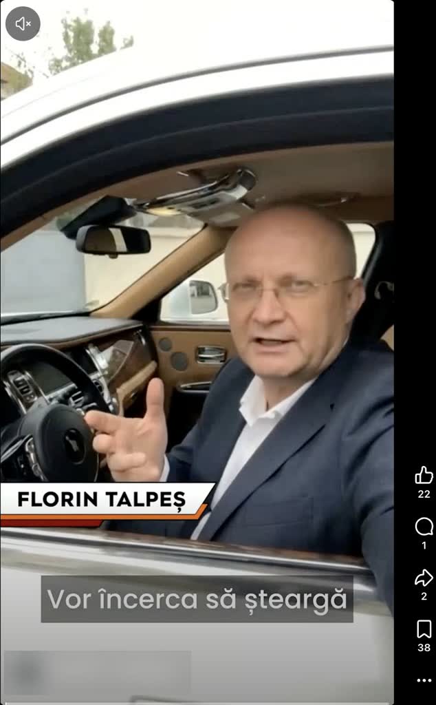 Captura postării virale: Un reel pe Facebook în care Florin Talpeș, fondatorul și directorul general al Bitdefender, ar recomanda o metodă de investiții: „Am depus o mie o sută cincizeci de lei, minimul (…) În prima săptămână, cincisprezece mii cinci sute de lei în cont.”